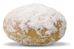 Powdered sugar & cream donut